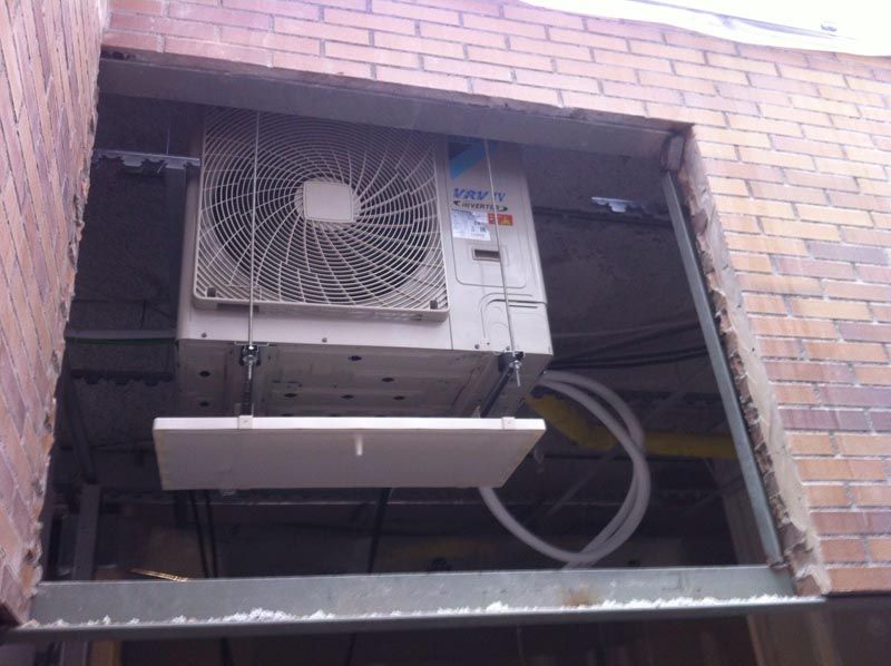 Vista exterior de equipo declimatizacion